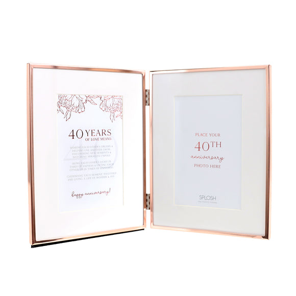 40th Ruby Wedding Anniversary Photo Frame