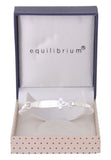 Equilibrium Sliver Plated Baby's Christening Cross Bangle