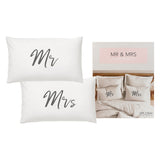 Splosh Mr & Mrs Pillow Case Set Wedding / Engagement / Wedding Anniversary Gift