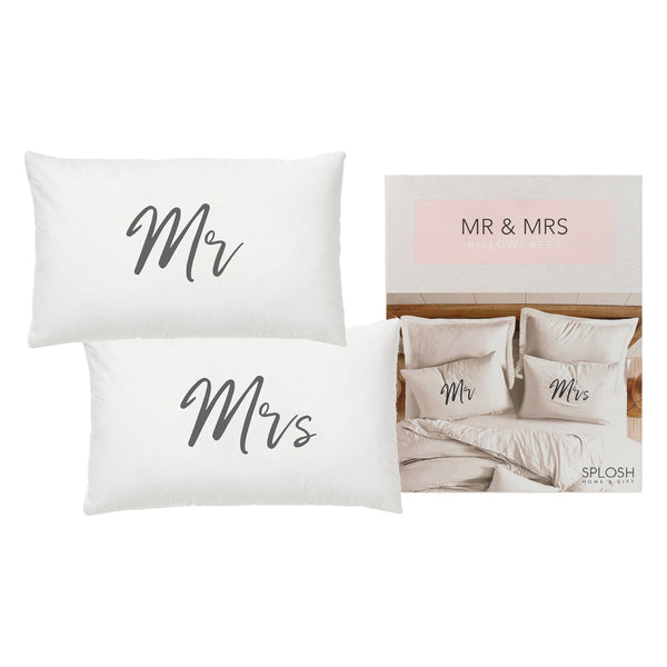 mr and mrs pillow set