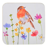 Garden Birds Drinking Cork Coasters Set of 4 Gift Boxed