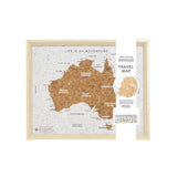 Travel Board Australia Map Desk with Pins 27 cm x 22 cm