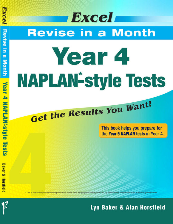 Excel Revise in a Month - Year 4 NAPLAN*-style Tests