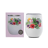 Splosh Lush Tropical Flora Double Wall Stainless Steel Insulated Tumbler Cup