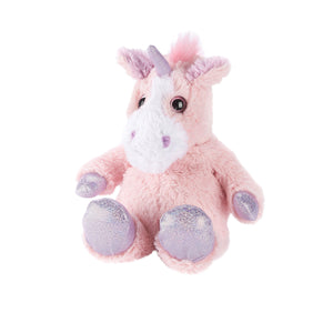 Warmies Sparkly Pink Unicorn Microwave Heatable & Freezer Chill Plush Toy